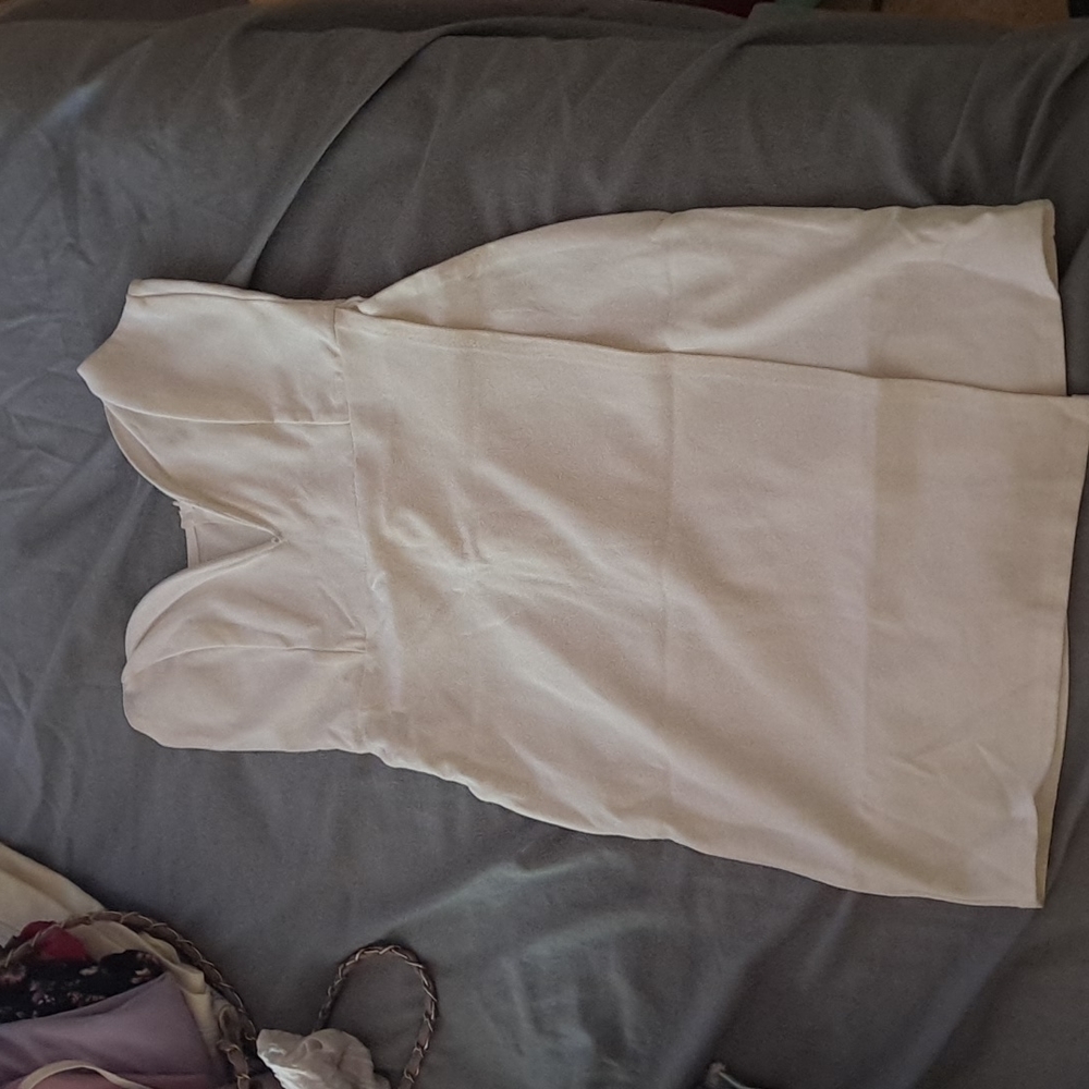 White vacation dress